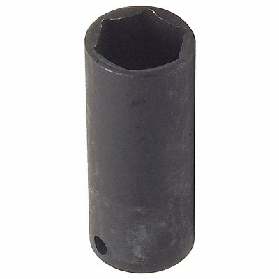 WESTWARD 4LXV2 Impact Socket Steel Black Oxide 7/16 in