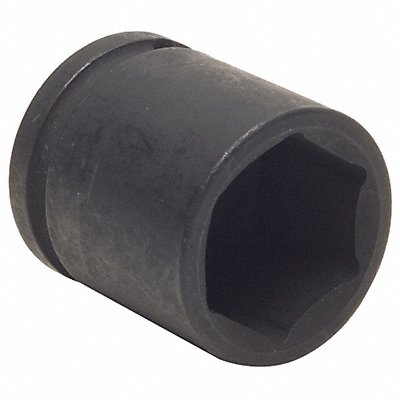 WESTWARD 4LXN6 Impact Socket Steel Black Oxide 1 1/16 in