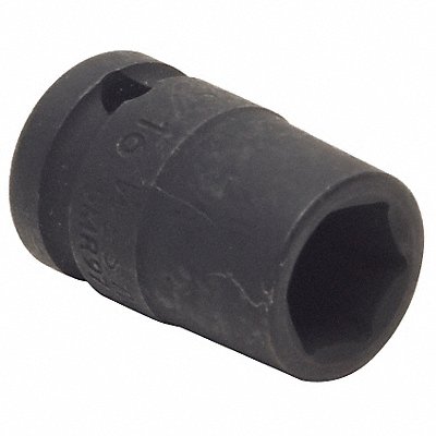 WESTWARD 4LXV5 Impact Socket Steel Black Oxide 9/16 in
