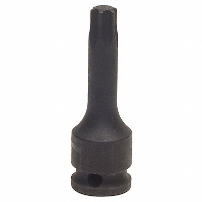 WESTWARD 4LYZ9 Impact Socket Bit St Steel Black Oxide T50