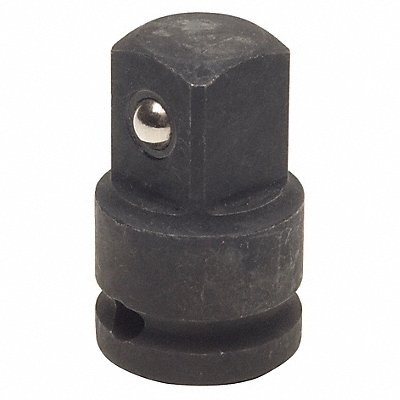 WESTWARD 4LZA7 Impact Socket Adaptor Steel Black Oxide 3/8 in