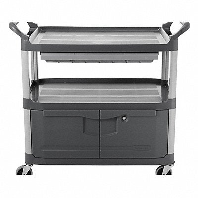 RUBBERMAID COMMERCIAL PRODUCTS FG409400Grey Equipment Cart 40.63 in L