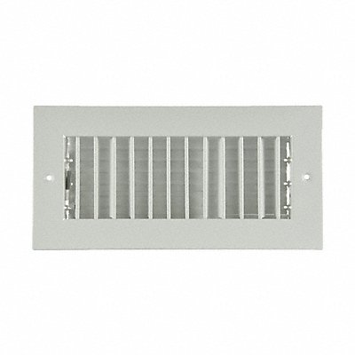 GRAINGER 4MJJ9 Sidewall/Ceiling Register 1-Way