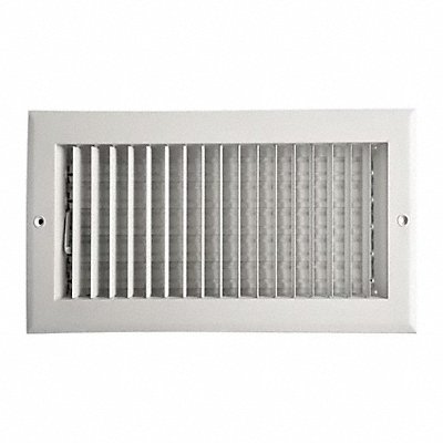 GRAINGER 4MJN1 Sidewall/Ceiling Register Adjustable