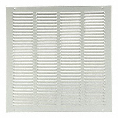 GRAINGER 4MJP2 Return Air Grille 24x24 White