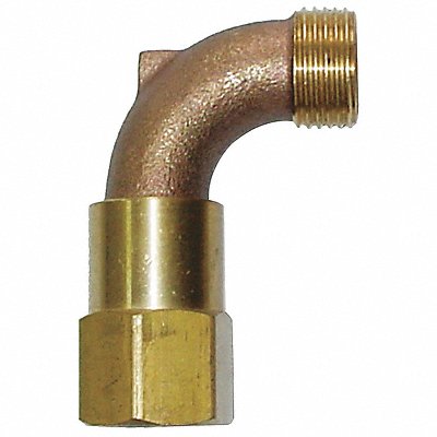 GRAINGER 4NDP3 Hose Swivel 3/4 In MHT x FPT Brass