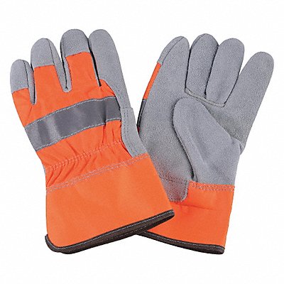 CONDOR 4NHE1 D1684 Leather Gloves Hi-Vis Orange S PR