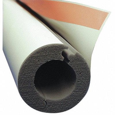 TECHLITE INSULATION 03790300IP100PF093002 Pipe Insulation Melamine 3-5/8 in ID 4 ft.