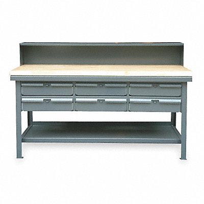 STRONG HOLD T6036RS6DBMT Workbench Butcher Block 60 W 36 D