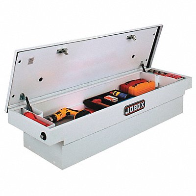 CRESCENT JOBOX PSC1456000 Crossover Truck Box Steel White 71 W