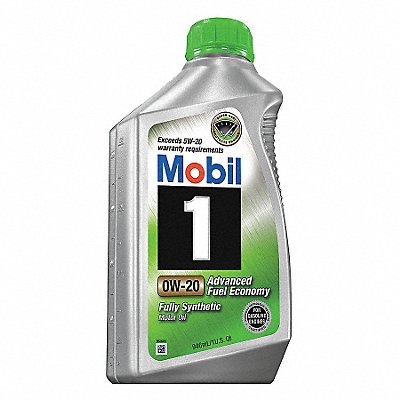 MOBIL 124184 Engine Oil 0W-20 Full Synthetic 1qt