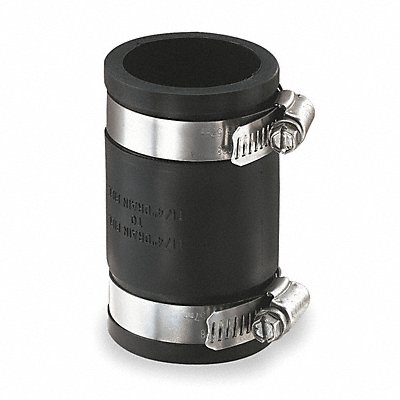 GRAINGER 1056125 Flexible Coupling PVC 1 1/4 Pipe Size