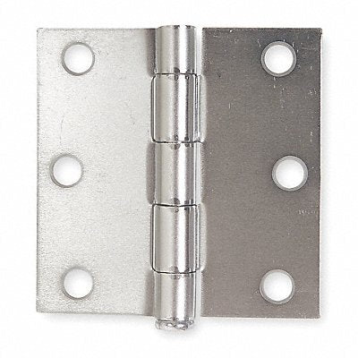 GRAINGER 4PA59 Template Hinge Full Mortise 3 X 3 In