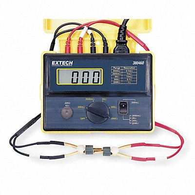 EXTECH 380460 Precision Milli Ohmmeter 2 kiloohm Max