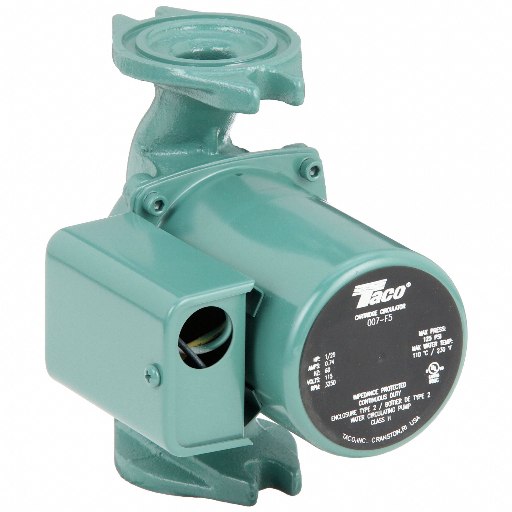 TACO 007F5 Hydronic Circulating Pump Flanged 1/25HP