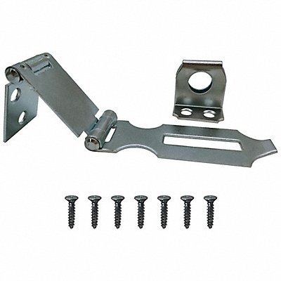 GRAINGER 4PE46 Double Hinge Safety Hasp Steel 3 L