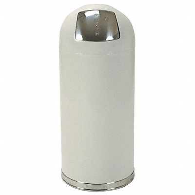 GRAINGER 4PGG1 D2106 Garbage Can Round 15 gal White
