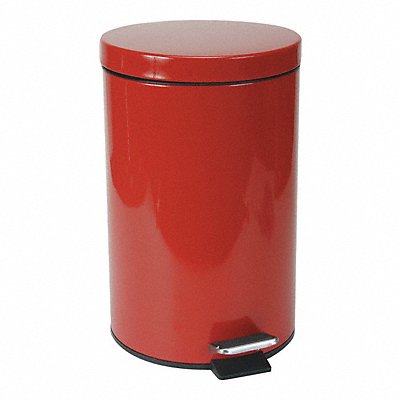 GRAINGER 4PGJ2 Medical Waste Container Red 3-1/2 gal.