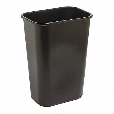 GRAINGER 4PGN8 D2131 Garbage Can Rectangle 10 gal Blk