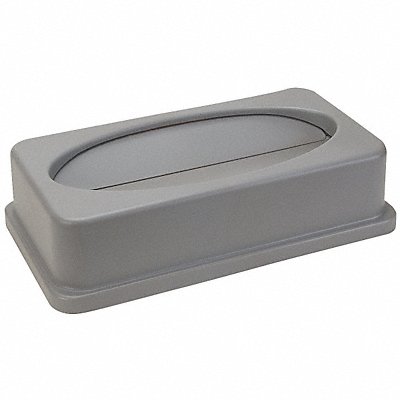 GRAINGER 4PGU1 Garbage Can Top Drop Top Swing Grey