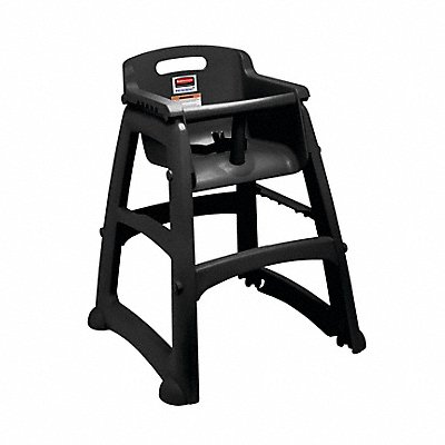 RUBBERMAID COMMERCIAL PRODUCTS FG780508BLA High Chair 29 3/4 in H Black