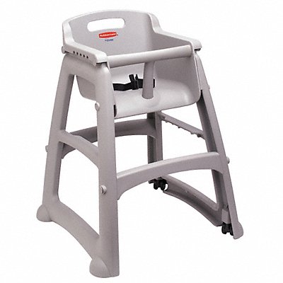 RUBBERMAID COMMERCIAL PRODUCTS FG780608PLAT High Chair 29 3/4 in H Platinum