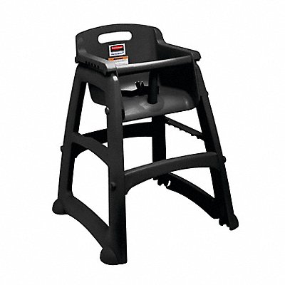 RUBBERMAID COMMERCIAL PRODUCTS FG780608BLA High Chair 29 3/4 in H Black