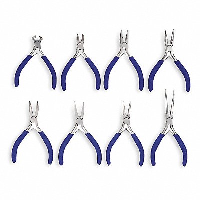 WESTWARD 4PM16 Precision Plier Set Dipped 8 Pcs