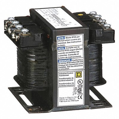 SQUARE D 9070T100D13 Control Transformer 100VA 12/24VAC