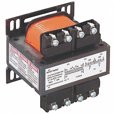 SQUARE D 9070T100D2 Control Transformer 100VA 2.89 in H