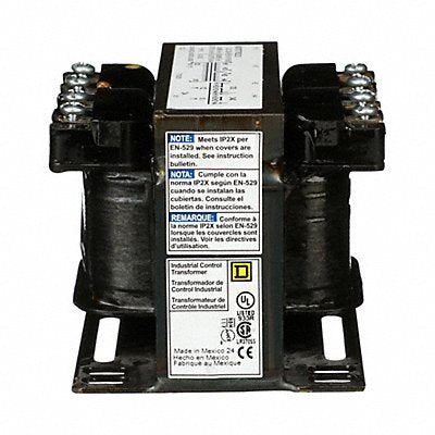 SQUARE D 9070T75D23 Control Transformer 75VA 4.43 in H