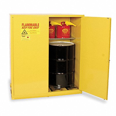 EAGLE 1955X Flammable Cabinet Vertical 110 gal Yellow