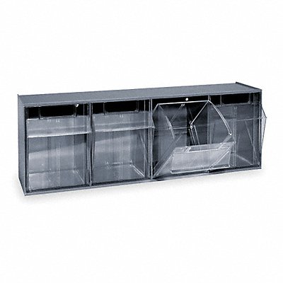 QUANTUM STORAGE SYSTEMS QTB304G F1573 Tip-Out Bin Grey Unfinished 8 1/8 in