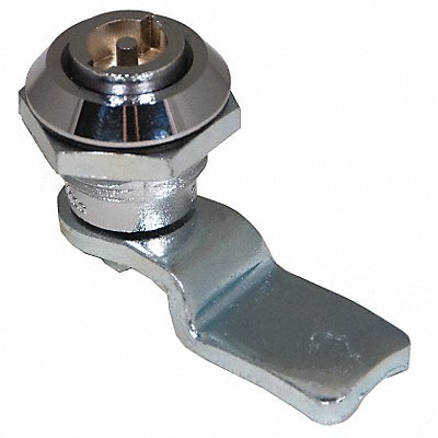 GRAINGER 4RRF7 Cam Latch Keyed Polished Chrome