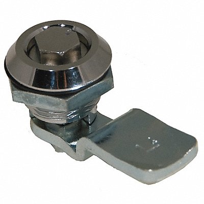 GRAINGER 4RRG1 Cam Latch Keyed Polished Chrome