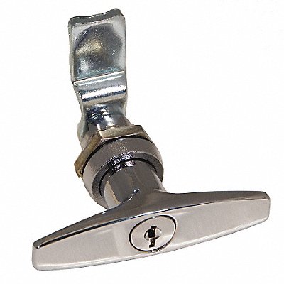 GRAINGER 4RRG5 Cam Latch Keyed Polished Chrome