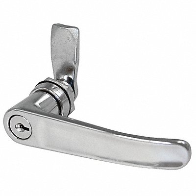 GRAINGER 4RRG7 Cam Latch Keyed Polished Chrome