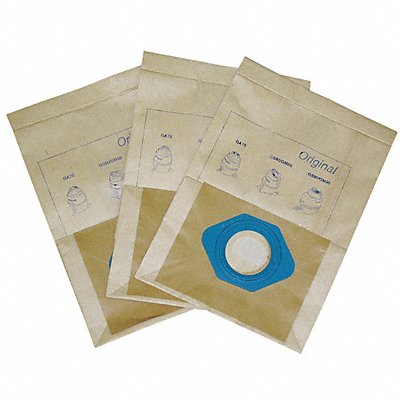 TOUGH GUY 49AJ55 Vacuum Bag Paper 2-Ply Reusable PK5