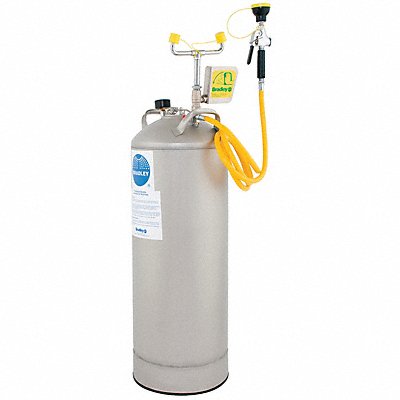 BRADLEY S19788 Portable Eye Wash w/ Drench Hose 15 gal.