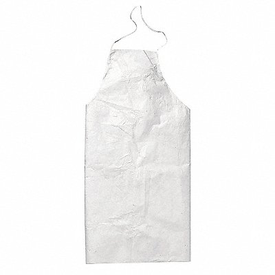 DUPONT TY273BWH00010000 Bib Apron Uni White Polyethylene PK100