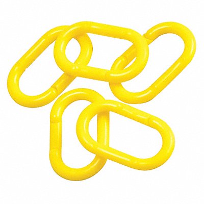 GRAINGER 78246 Chain Link 2 in Yellow Plythylene PK36
