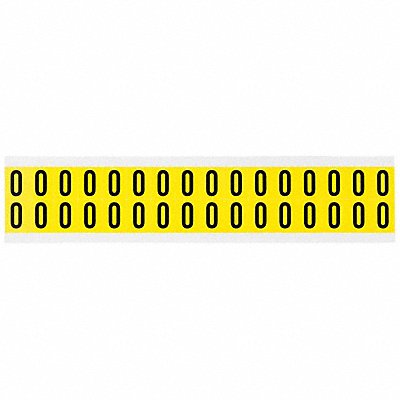 BRADY 34200 D4796 Carded Numbers and Letters 0