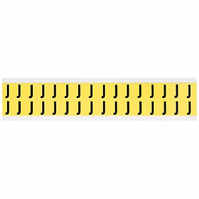BRADY 3420J D4797 Letter Identification Card J PK32