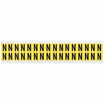 BRADY 3420N D4797 Letter Identification Card N PK32