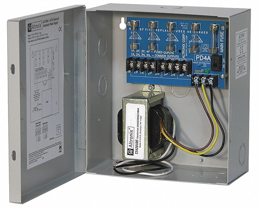 ALTRONIX ALTV244 Power Supply 4 Fuse 24Vac @ 4A