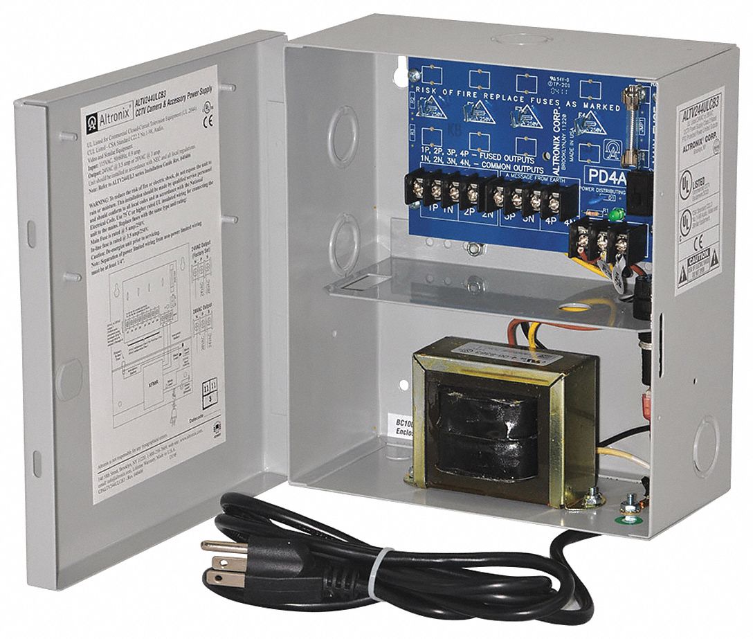 ALTRONIX ALTV244ULCB3 Power Supply 4PTC 24Vac @ 3.5A Line Cord