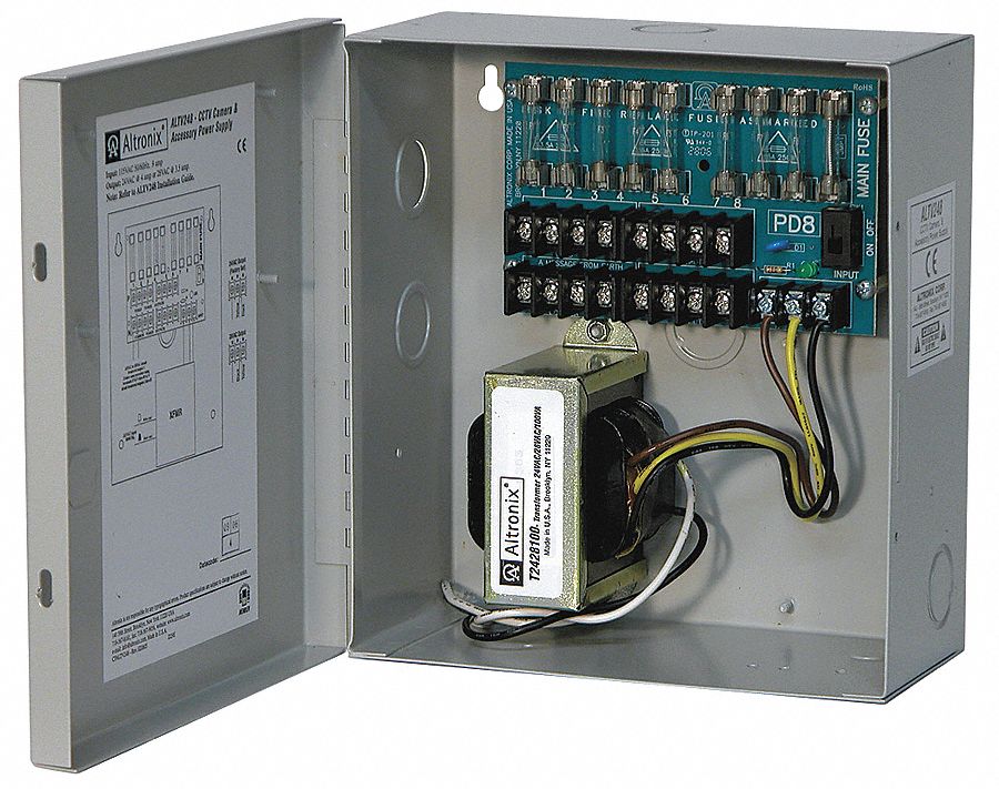 ALTRONIX ALTV248 Power Supply 8 Fuse 24Vac @ 4A