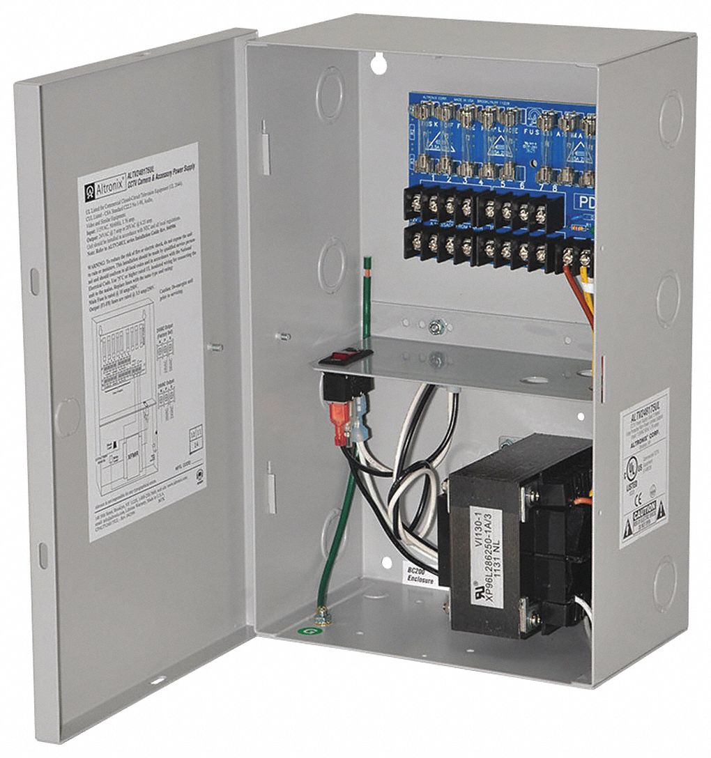 ALTRONIX ALTV248175UL Power Supply 8 Fuse 24Vac @ 7A