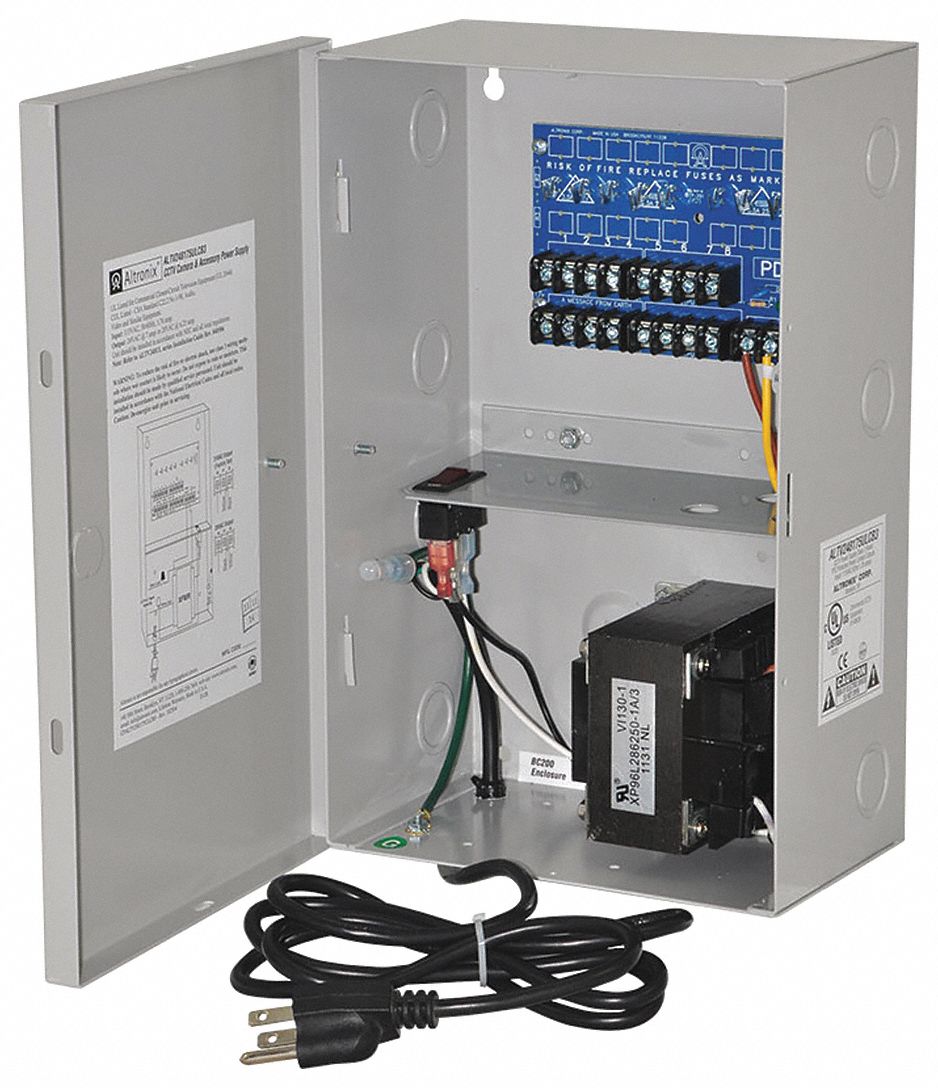 ALTRONIX ALTV248175ULCB3 Power Supply 8PTC 24Vac @ 7A Line Cord