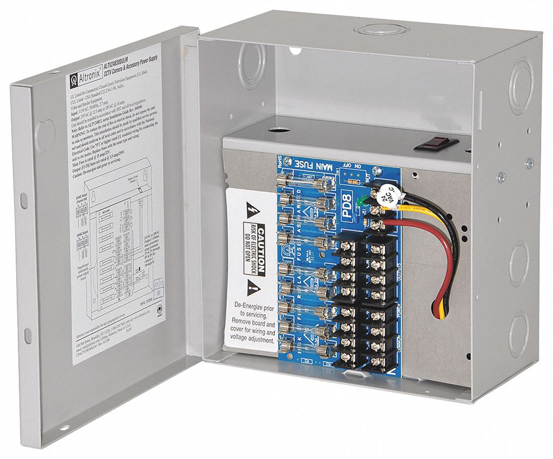ALTRONIX ALTV248300ULM Power Supply 8 Fuse 24Vac @ 12.5A